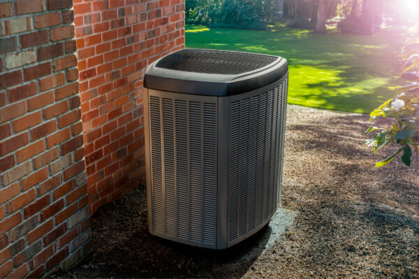 A modern heat pump that might require upgrading the wiring of your older home for compatibility.